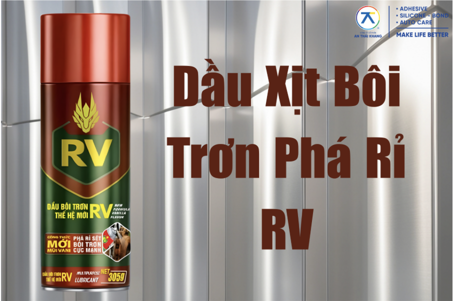 Dầu xịt bôi trơn phá rỉ RV của An Thái Khang giúp bôi trơn động cơ, chống rỉ sét và nới lỏng bu lông trong bảo dưỡng máy móc.