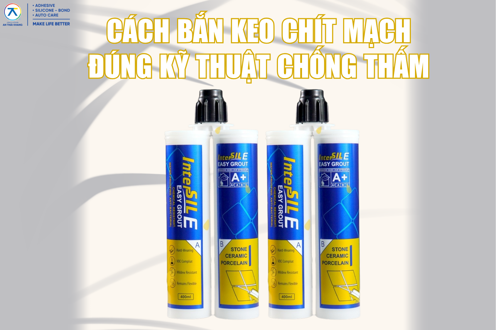 Cách bắn keo chít mạch đúng kỹ thuật