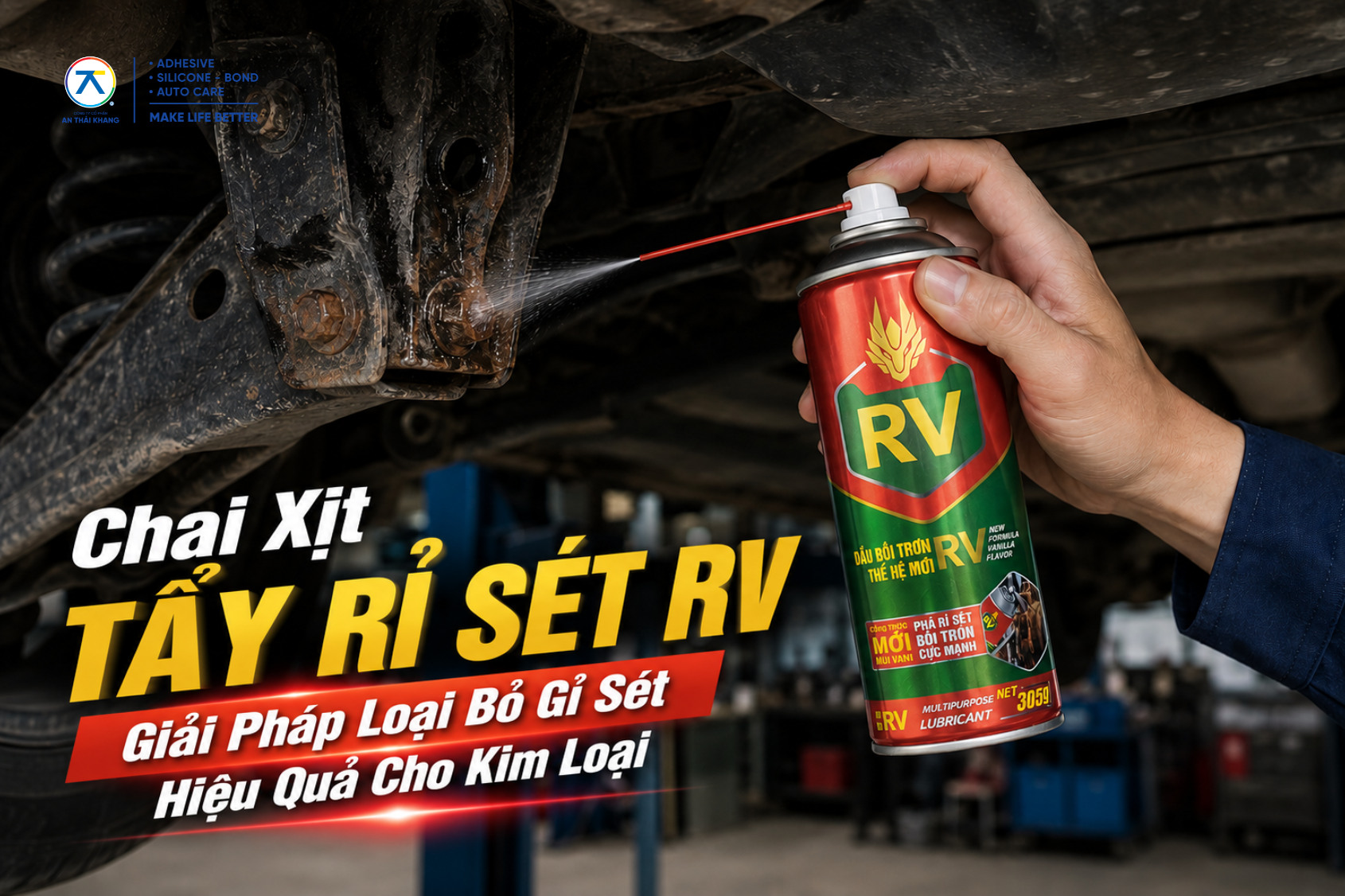 Chai Xịt Tẩy Rỉ Sét RV – Giải Pháp Loại Bỏ Rỉ Sét