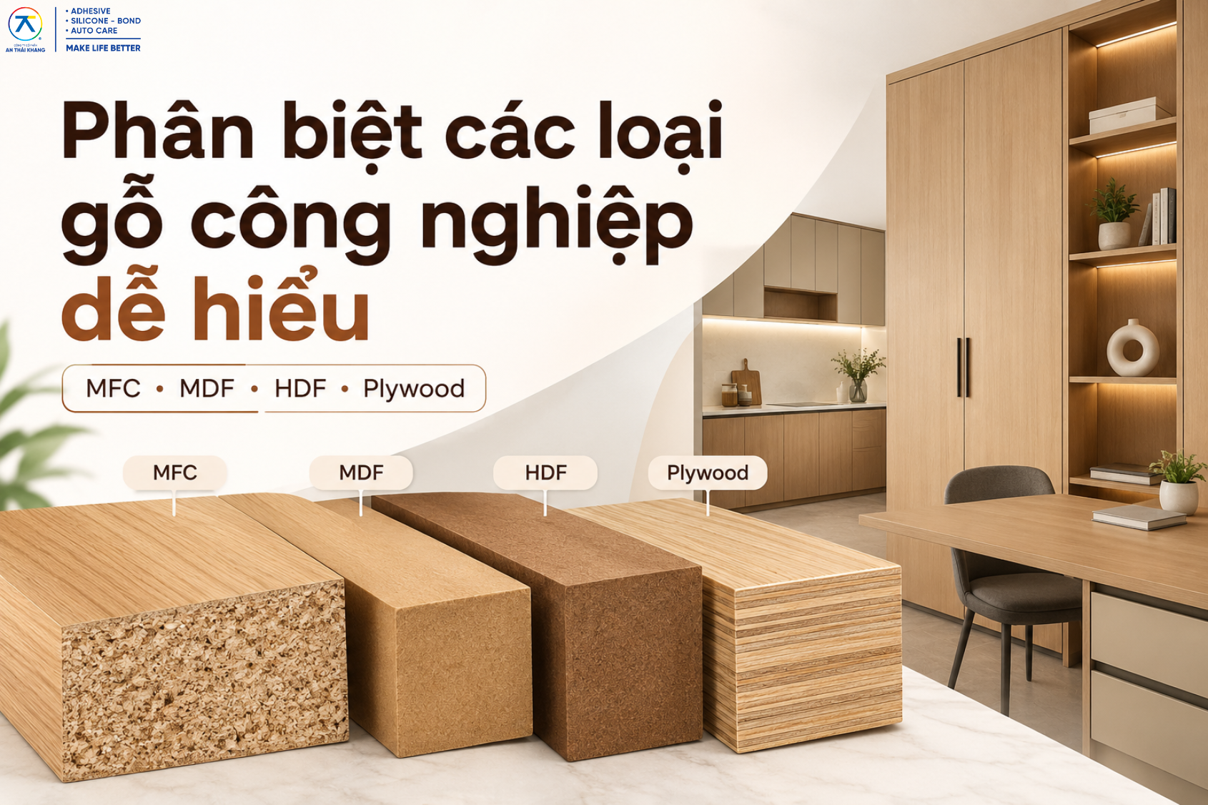 Phân Biệt Các Loại Gỗ Công Nghiệp và Sự Khác Nhau?