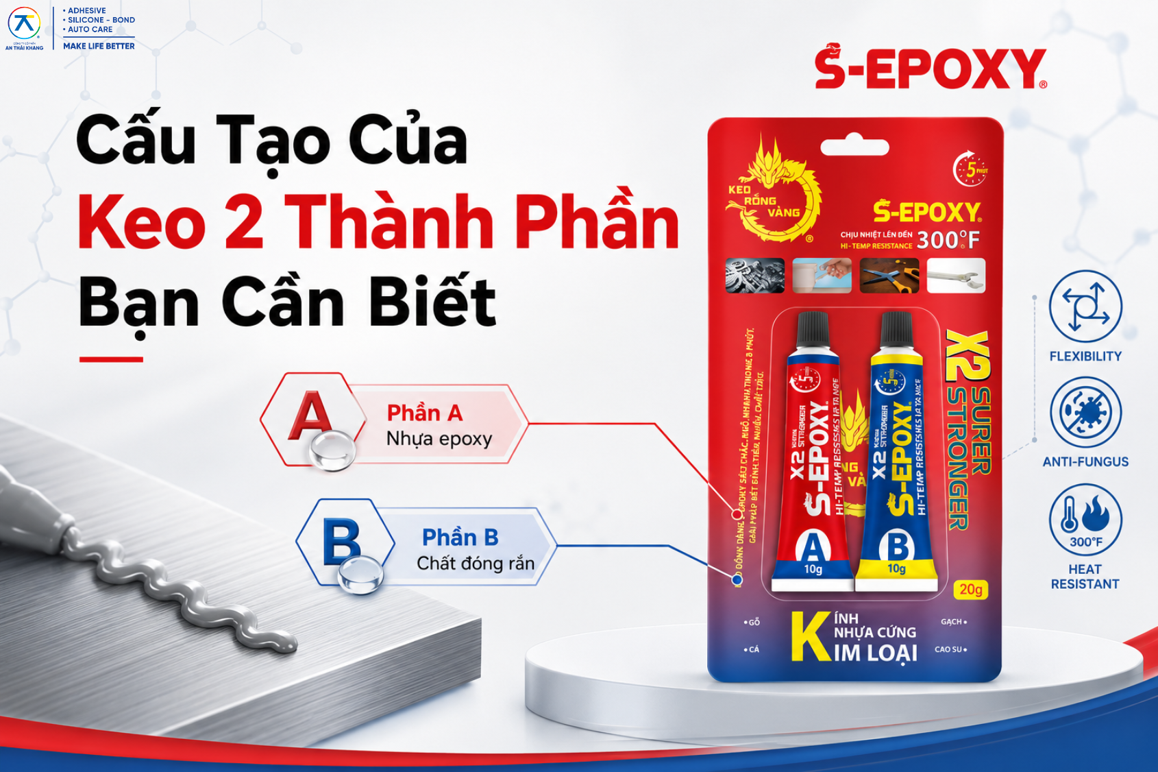 Cấu Tạo Của Keo 2 Thành Phần Bạn Cần Biết