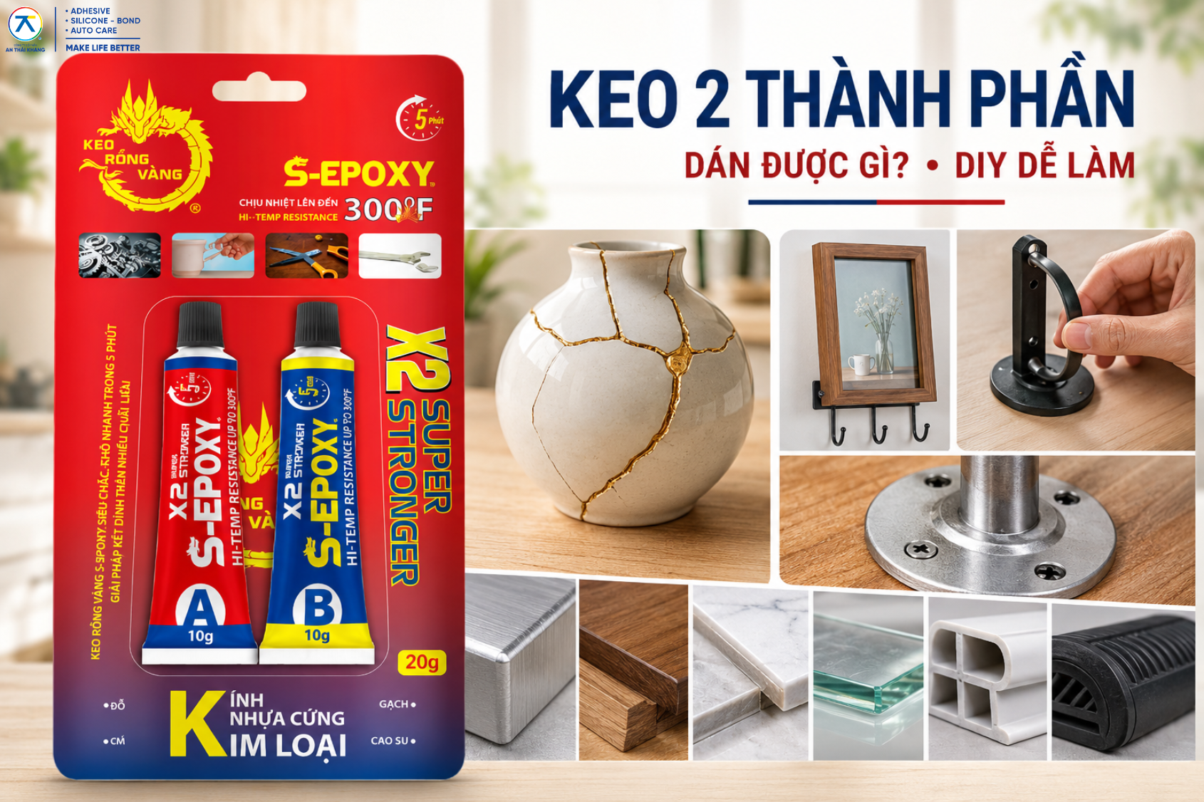 Keo 2 Thành Phần Dán Được Gì? Gợi Ý DIY Dễ Làm