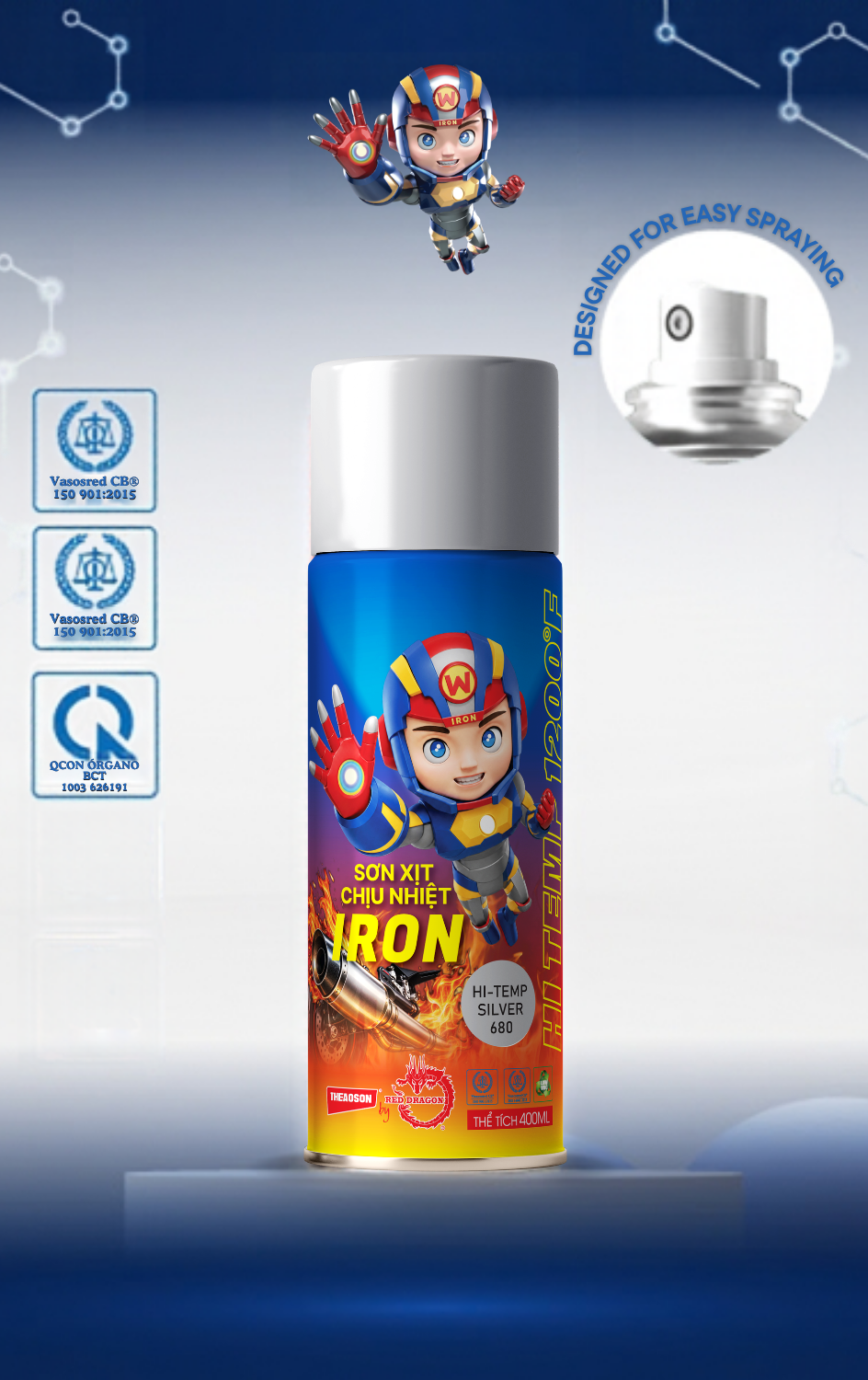 Sơn Xịt Chịu Nhiệt IRON