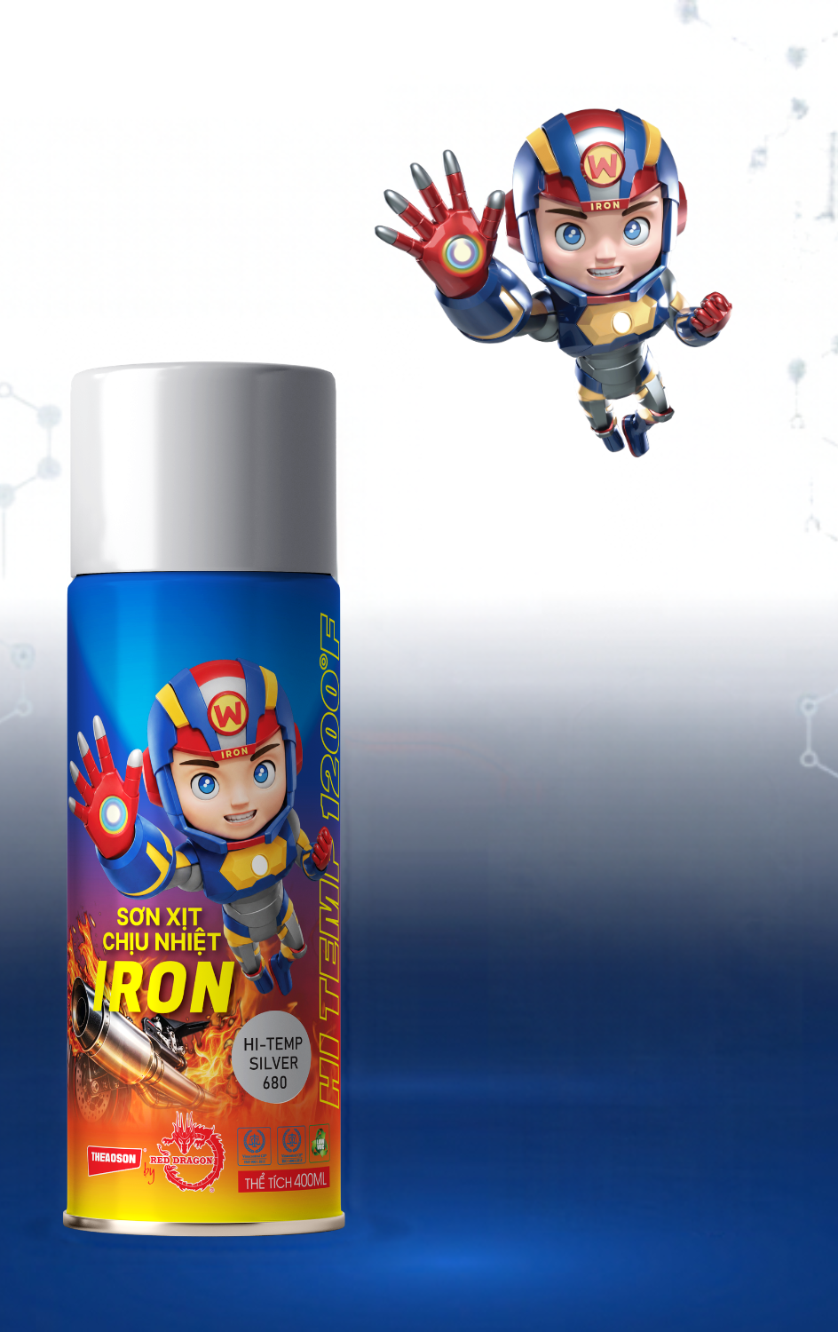 Sơn Xịt Chịu Nhiệt IRON 2